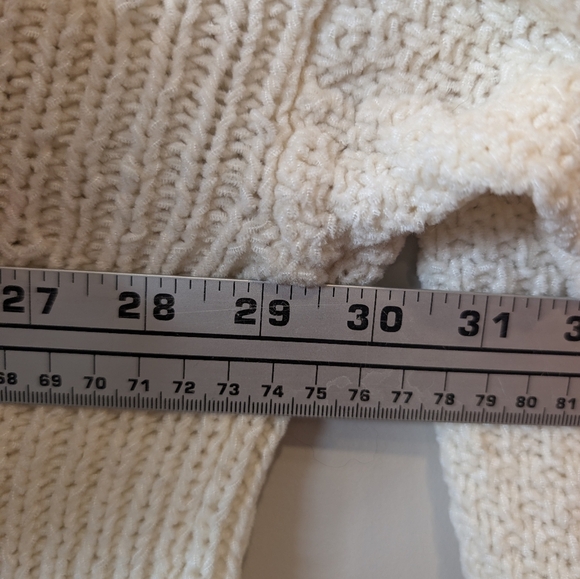 Penningtons Women’s 2XL Cream Knit V-Neck Oversized Sweater Poncho Style - Picture 11 of 11